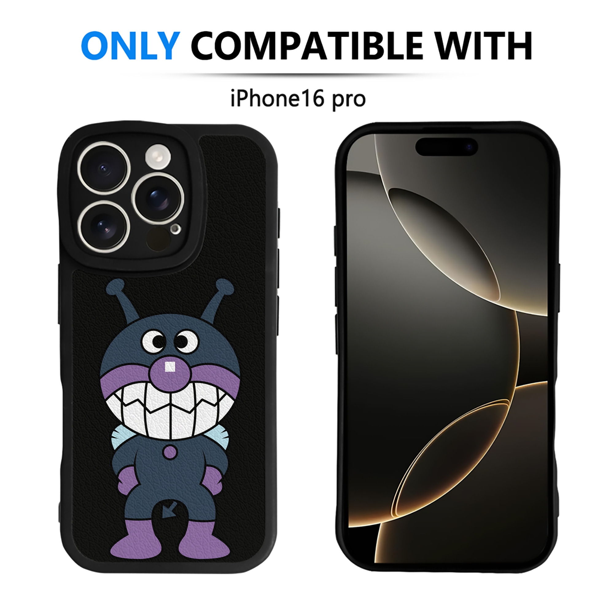 （画像用） アンパンマン Anpanman 【iPhone 16シリーズ対応】シリコンスマホケース（レザー調） 材質：シリコン